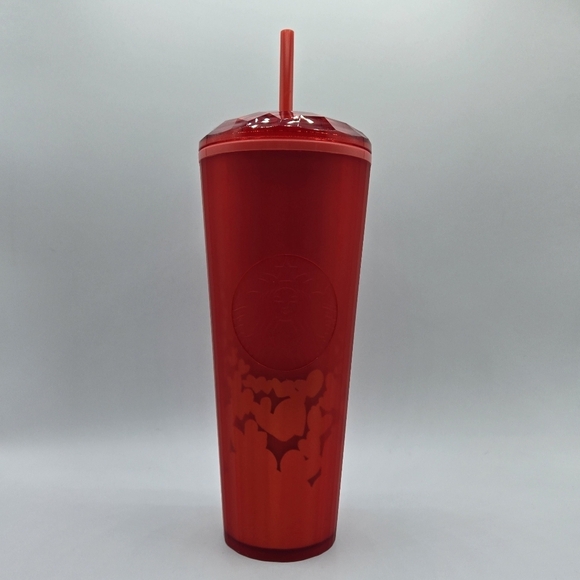 Starbucks Hearts Ombre Dome Kaleidoscope Tumbler Cold Cup 2022 Valentine's Day - Picture 7 of 7